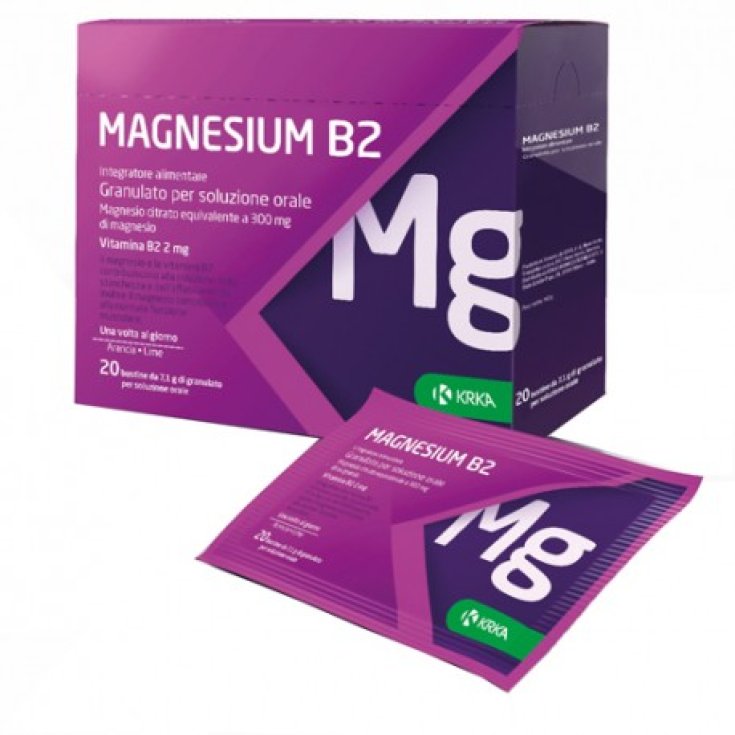 Magnesio B2 300 / 2mg Krka 20 Sobres