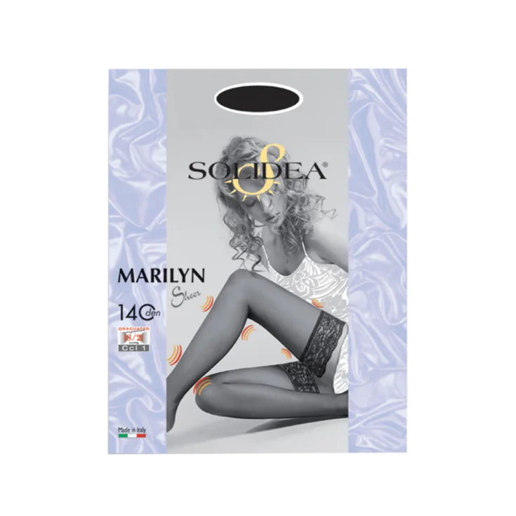 Medias Marilyn 140 Den Sheer Solidea® Color Camel Talla 2-M