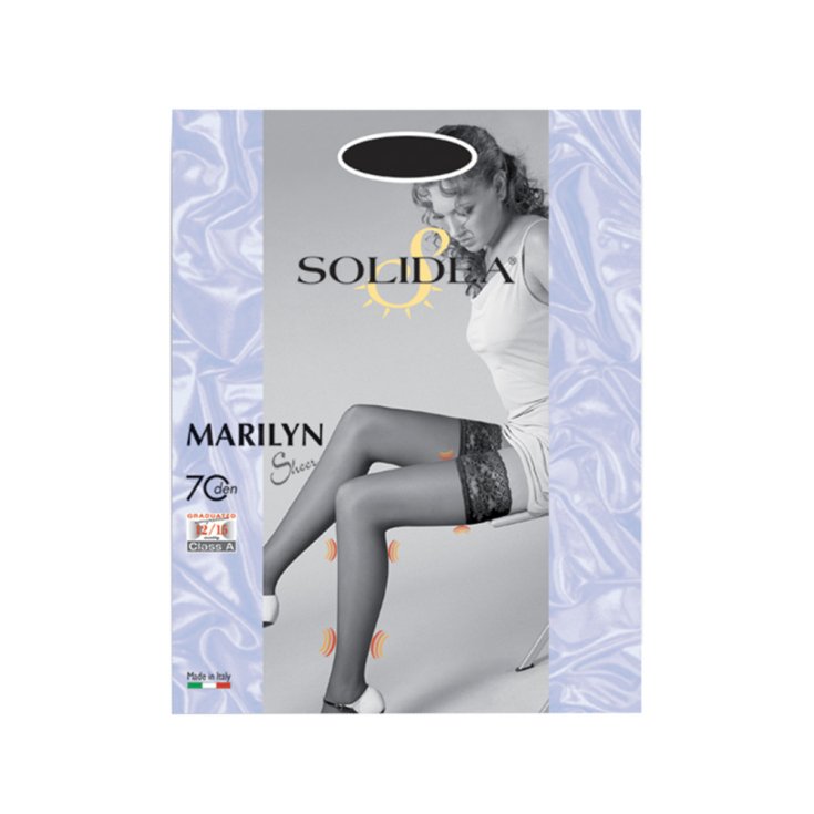 Marilyn Stay Ups 70 Den Sheer Solidea® Color Camel Talla 3-ML 1 Par