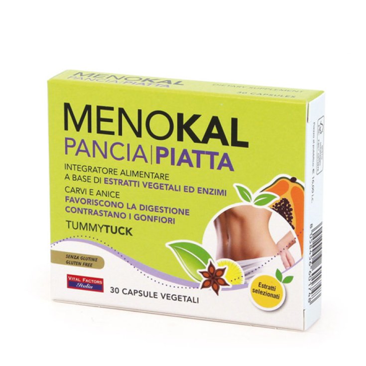 Menokal Vientre Plano Factores Vitales 30 Cápsulas