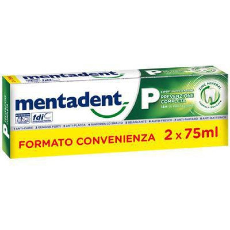 Mentadent P Bitubo Pasta de dientes 2x75ml Promo