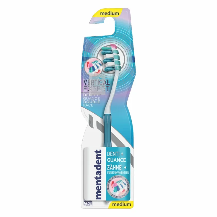 Mentadent Vertical Expert Cepillo Dental + Carrilleras