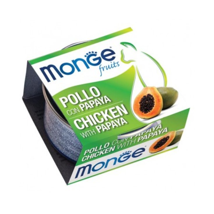 Monge® Fruits Pollo Con Papaya 80g