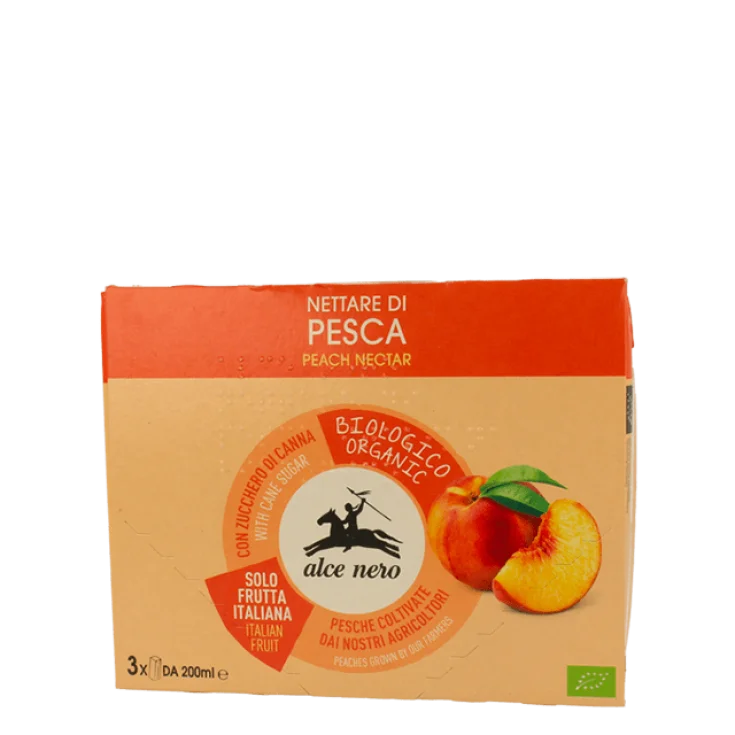 Néctar de Melocotón Ecológico Alce Nero 3x200ml