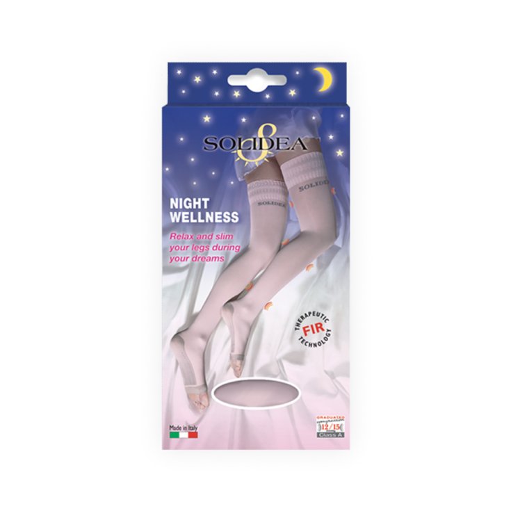 Night Wellness 70 Den Solidea® Hold Ups Color Negro Talla 2-M 1 Par