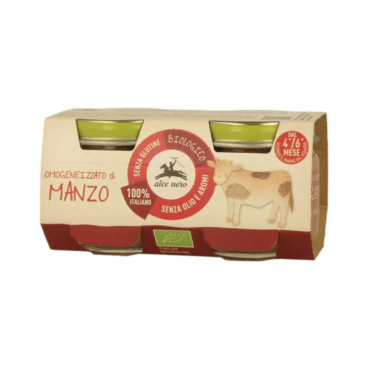 Ternera Ecológica Homogeneizada Alce Nero 2x80g