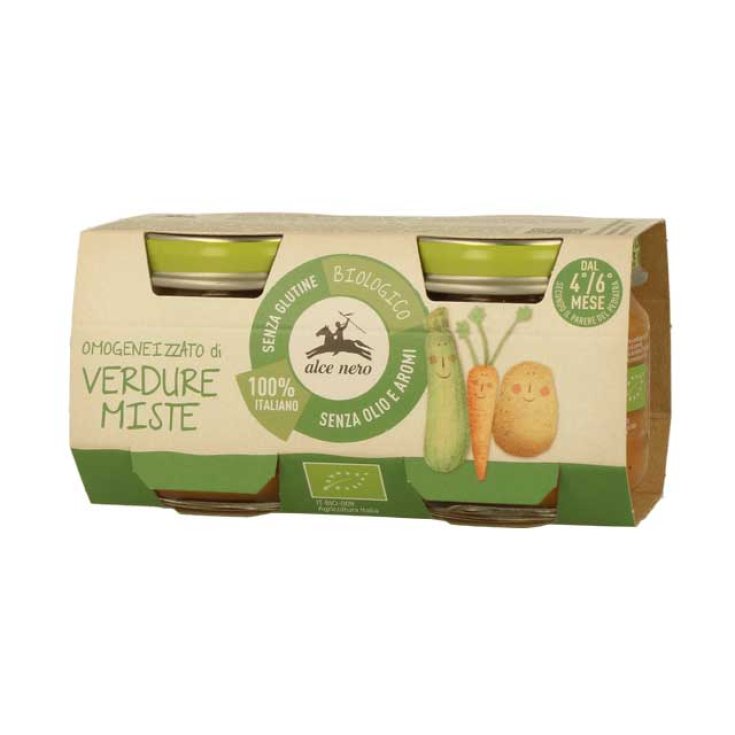 Mezcla de Verduras Ecológicas Homogeneizadas Alce Nero 2x80g