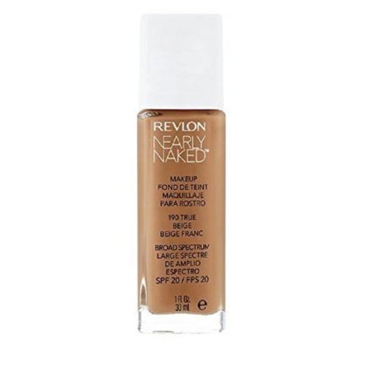 Revlon Nearly Naked MakeUp Base fluida desnuda 190 Beige verdadero