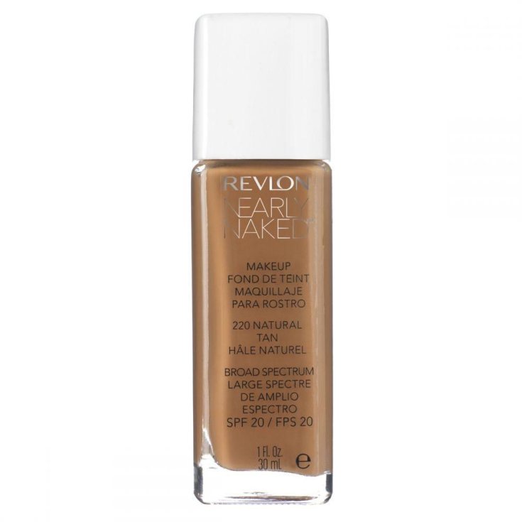 Revlon Nearly Naked MakeUp Nude Fluid Foundation 220 Natural Tan
