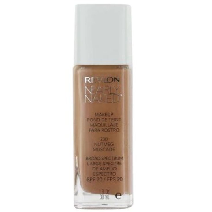 Revlon Nearly Naked MakeUp Nude Fluid Foundation 230 Nutmeg Muscade