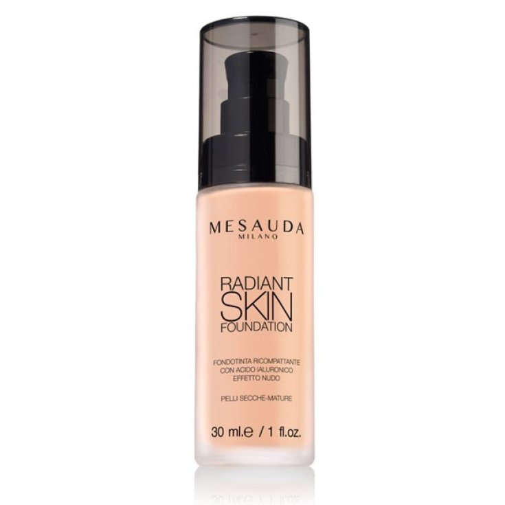 Mesauda Milano Radiant Skin Base de Maquillaje Fluida Con Ácido Hialurónico 302 Natural Rose 30ml