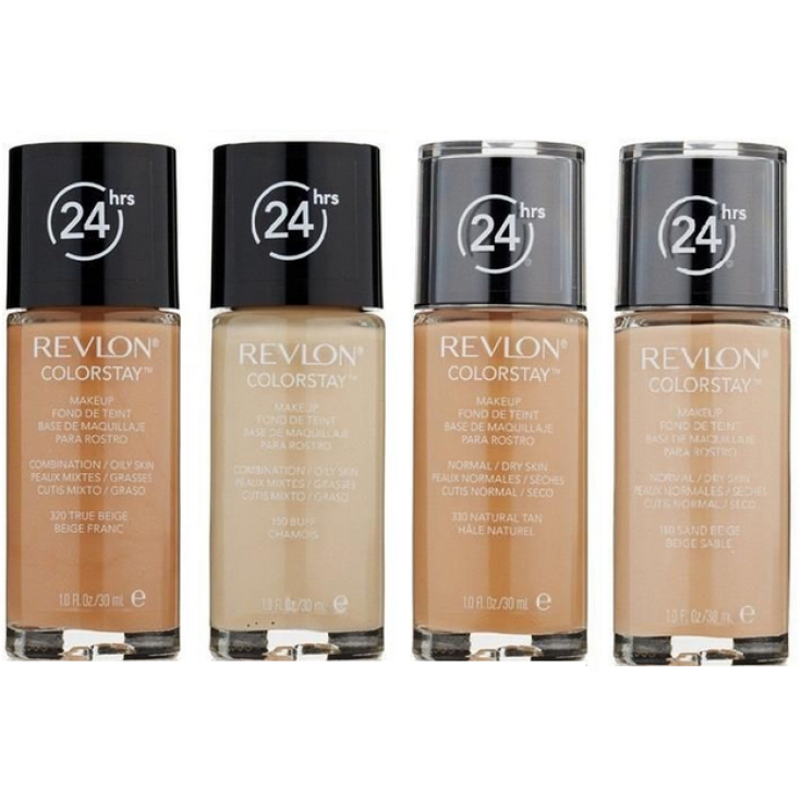 Revlon Colorstay Make Up Foundation Color de piel normal y mixta 320 Beige verdadero (nuevo)