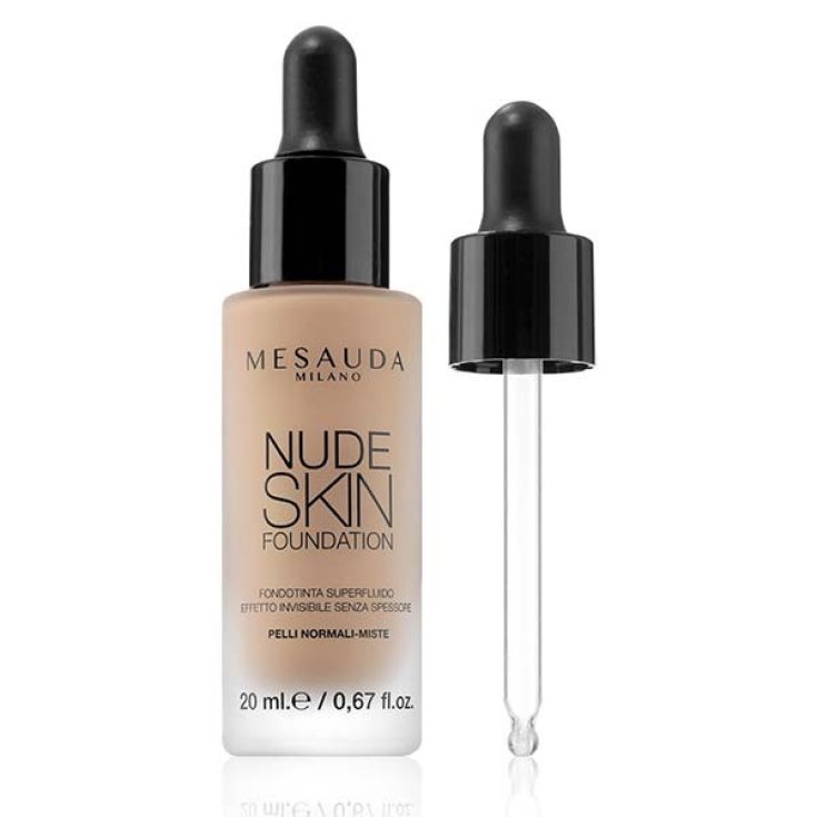 Mesauda Base Piel Desnuda Base Superfluida Efecto Invisible Sin Espesor Color 405 Medium Tan