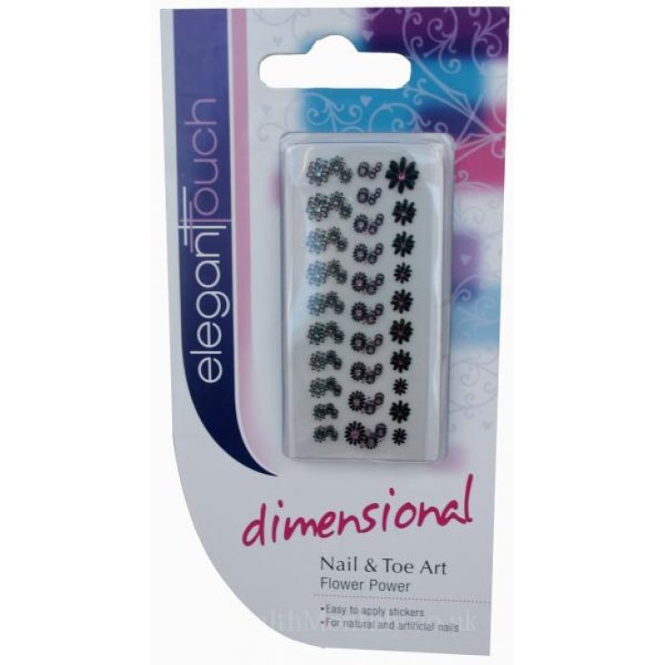 Uragme Elegant Touch Arte dimensional para uñas y pies Flower Power