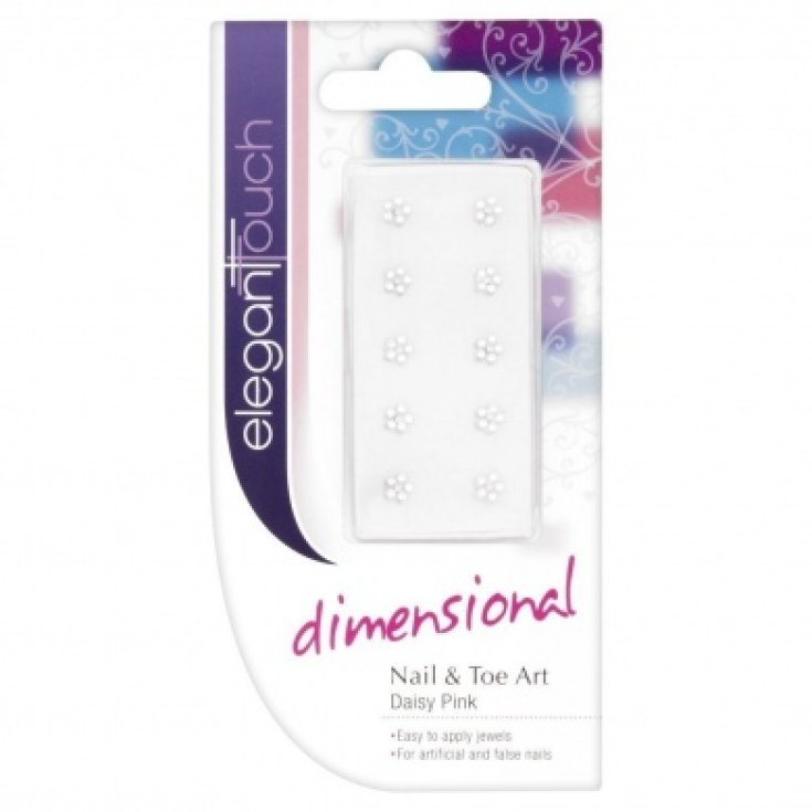 Uragme Elegant Touch Dimensional Nail & Toe Art Margarita rosa