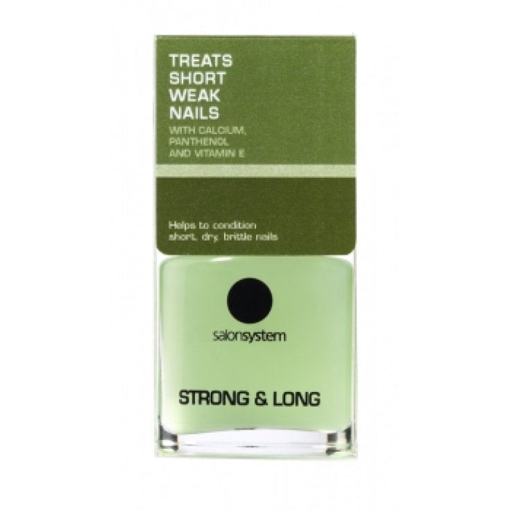 Salon System Strong & Long Para Uñas Cortas Débiles 15ml