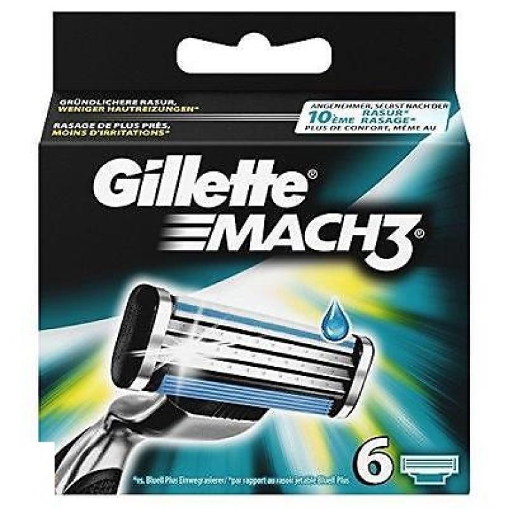 * GILLETTE MACH 3 CUCHILLAS X 6 UDS