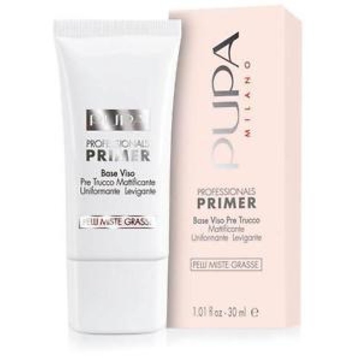 Pupa Primer Base Face Pre-Makeup Mattifying Uniforming Smoothing 04 Pink para pieles mixtas y grasas