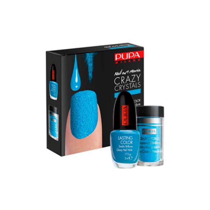 Pupa Nail Art Crazy Crystals Barniz Crystal Effect Color 001 Fluo Blue