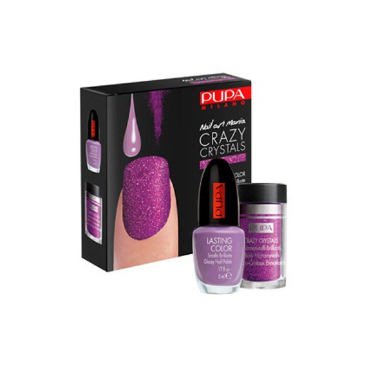 Pupa Nail Art Crazy Crystals Barniz Crystal Effect Color 002 Violet Fluo