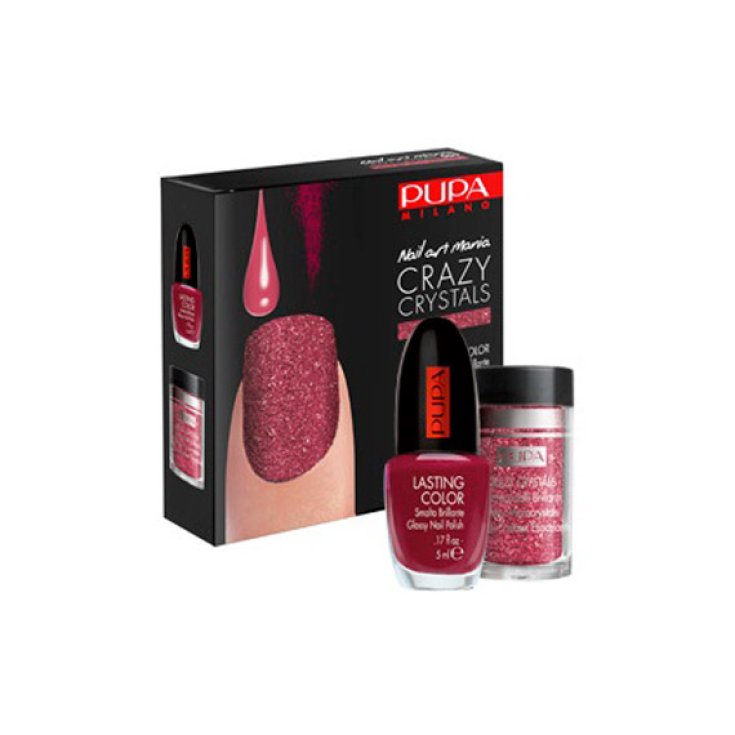 Pupa Nail Art Crazy Crystals Barniz Efecto Cristal Color 009 Burdeos
