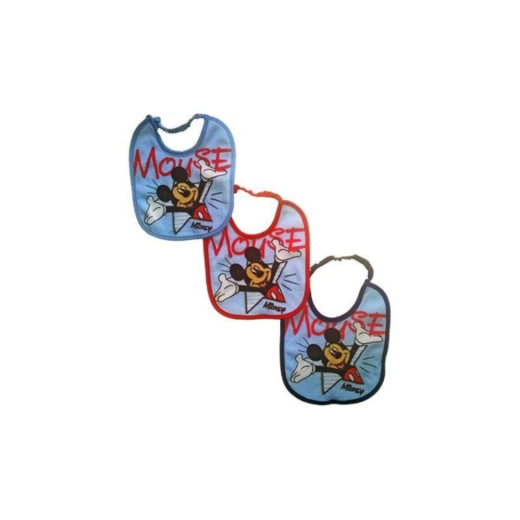 Pastel Pack Bavette Con Mickey Mouse 6 Piezas