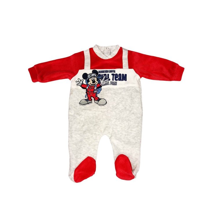 Mono chenilla bebé niño Ellepi Disney bebé Mickey rojo gris 1 m