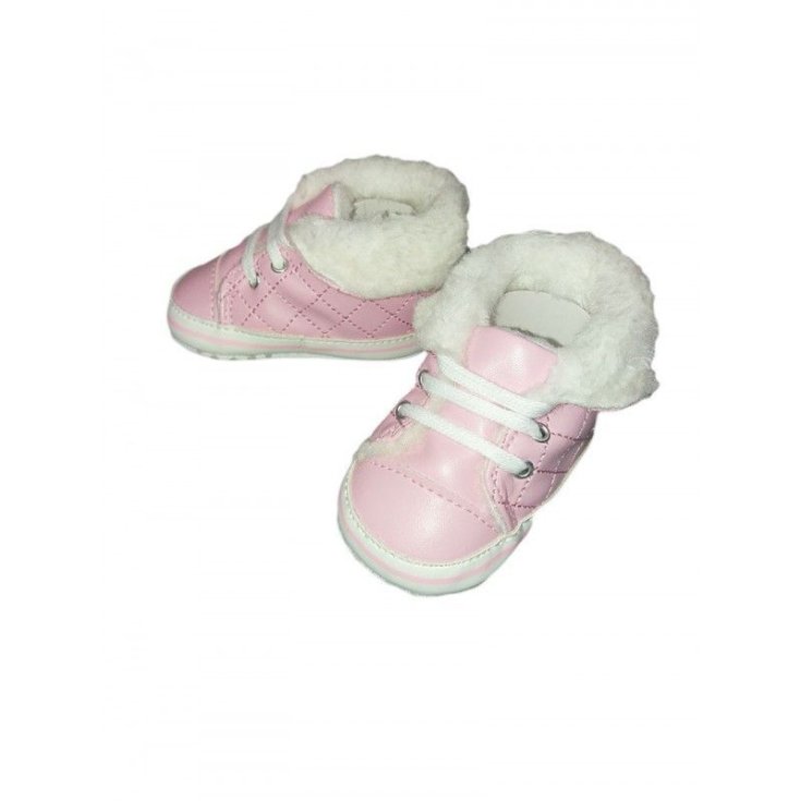 Zapato bebe niña pastel bota rosa 17