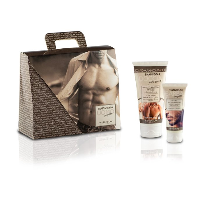 Phytorelax Box Set Hombre Champú Ducha 200ml + Tratamiento Barba 75ml