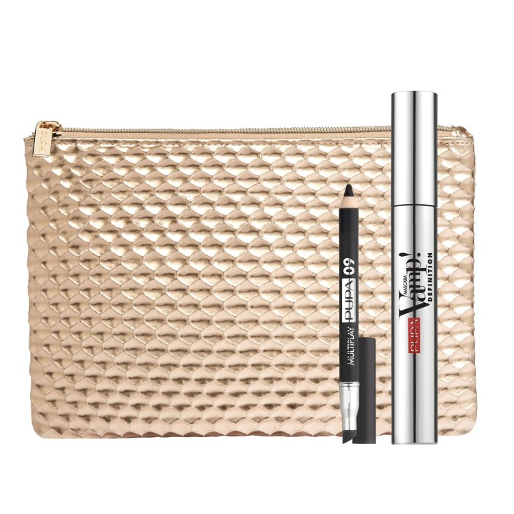 Pupa Kit Vamp! Máscara de pestañas Definición + Lápiz Mini Multiplay + Bolso de mano