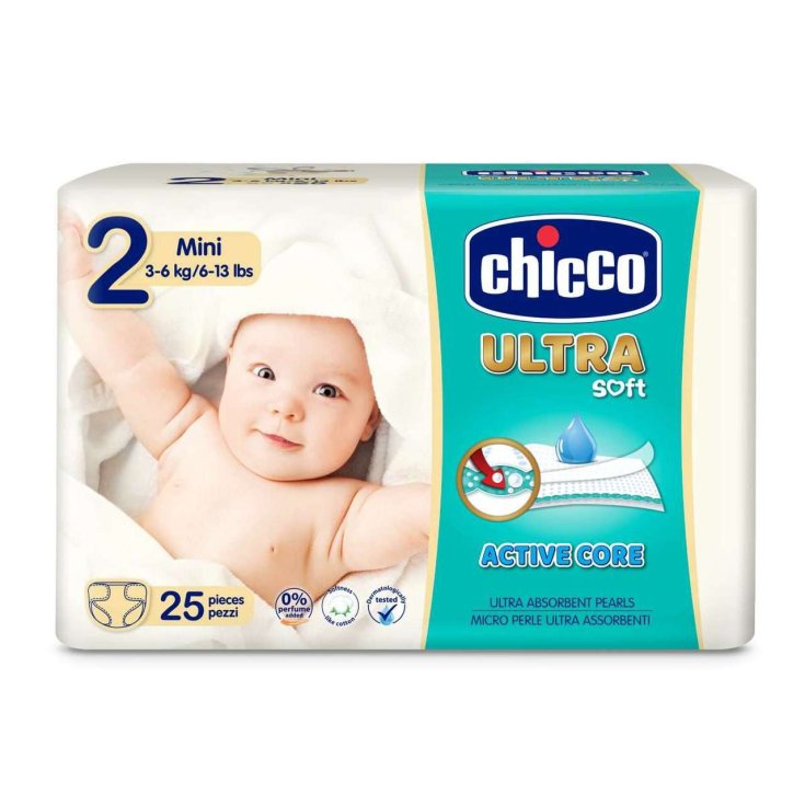 Mini Pañal Ultra Suave Talla 2 3-6Kg Chicco® 25 Piezas