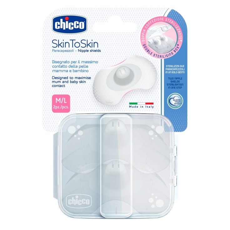 Chicco® SkinToSkin Silicona Pezones Pezones (M/L) 2 Piezas