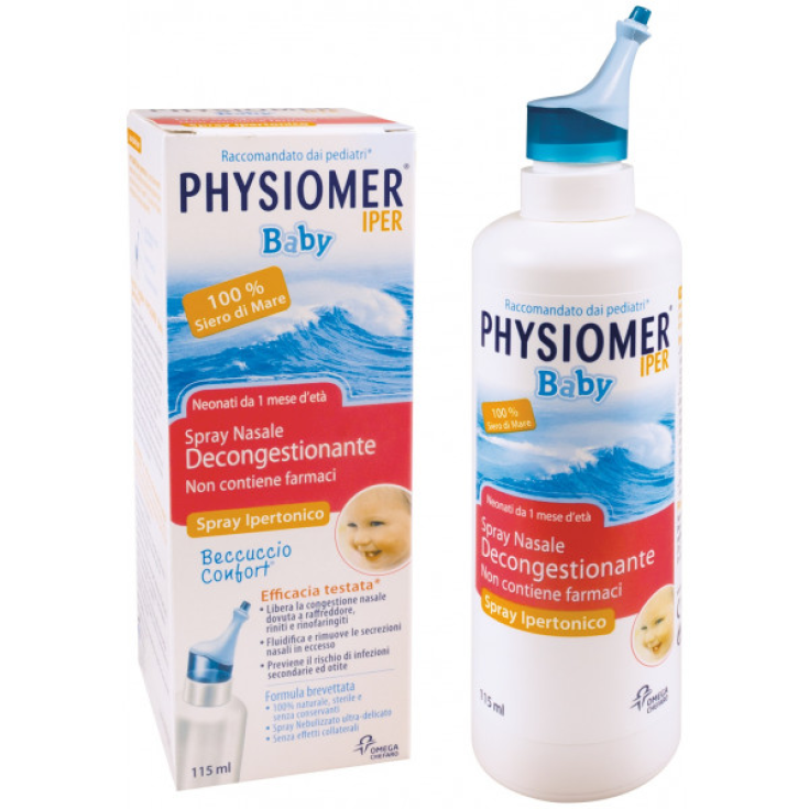 Physiomer Baby Hyper Descongestionante Spray Para Bebés 115ml