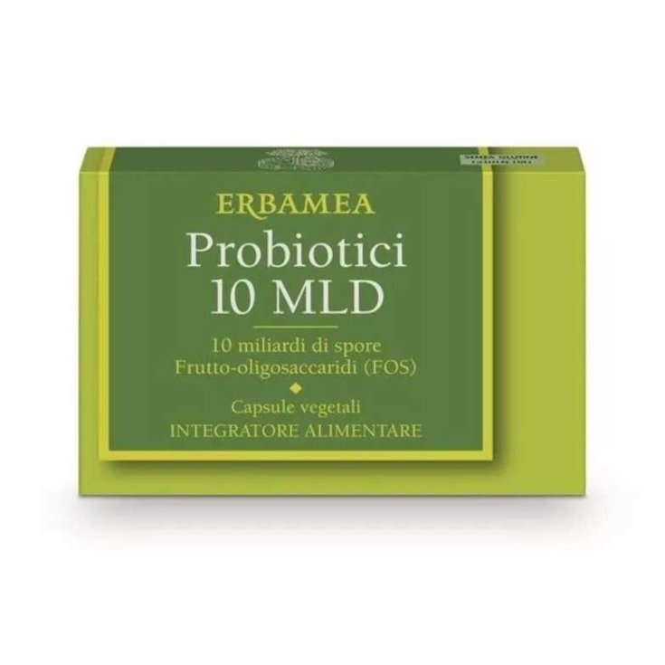 Probióticos 10ml Erbamea 24 Cápsulas Vegetales