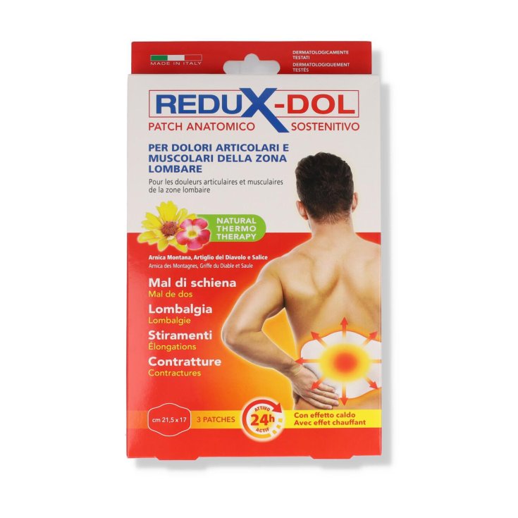 REDUX-DOL Parche Parches Dolor Lumbar 3 Piezas