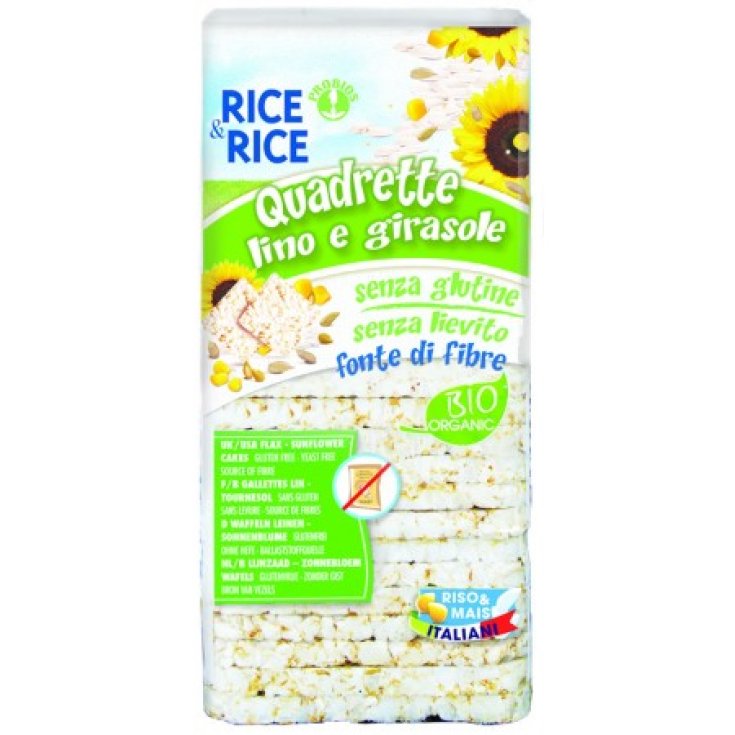 Rice & Rice Quadrette Lino Y Girasol Probios 130g