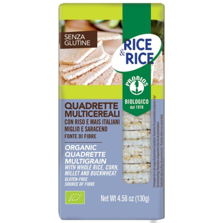 Rice & Rice Quadrette Multicereales Mijo Y Alforfón Probios 130g