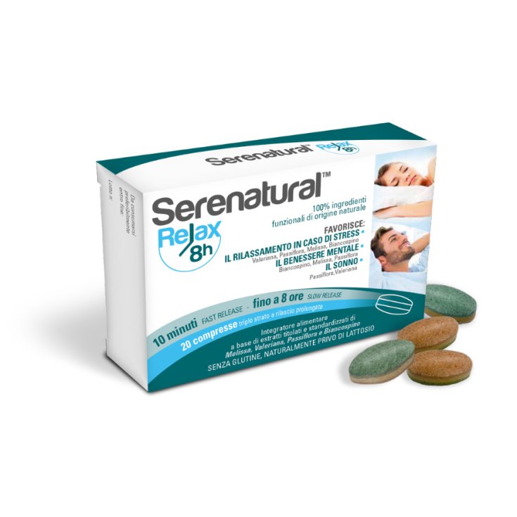 Serenatural™ Relax 8H Complemento Alimenticio 20 Comprimidos