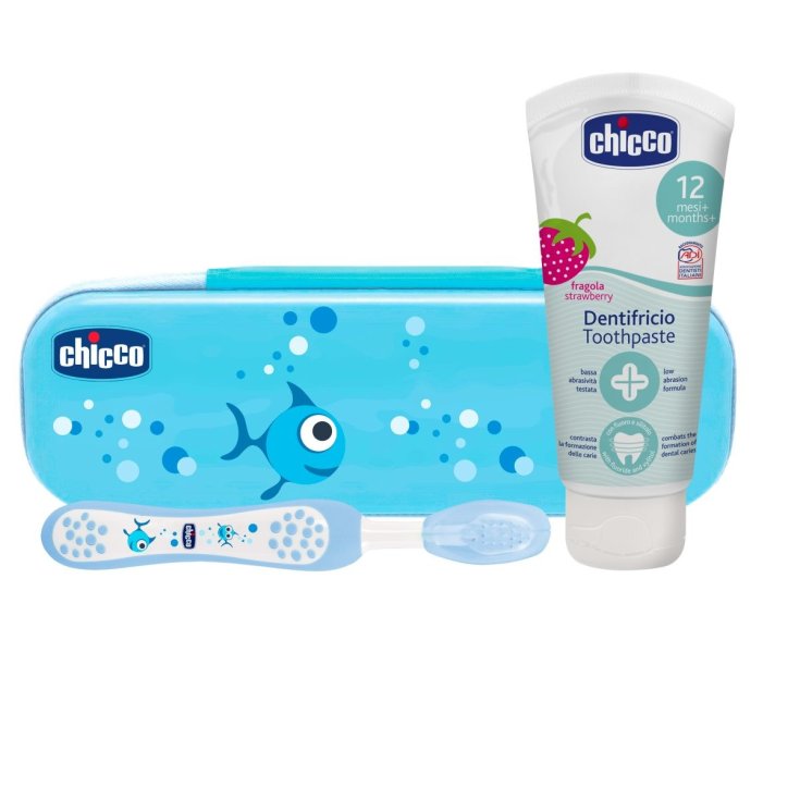 Set Primeros Dientes Celeste 12m + Chicco® 2 Piezas