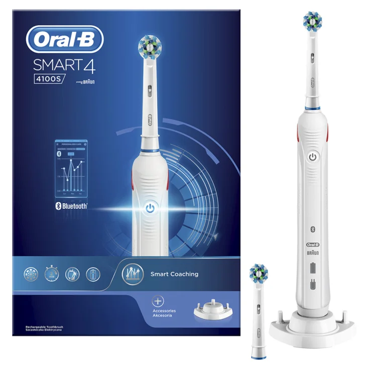 Oral-B® Smart 4 4100S Cepillo de dientes eléctrico recargable blanco