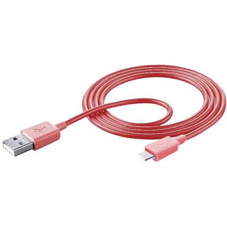 Smart USB 2.0 USB-C Cellularline 1 Rosa Cable Datos 1m