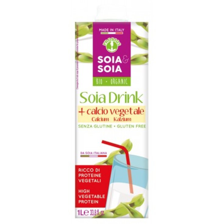 Soja & Soja Bebida De Soja Bebida De Soja Con Calcio Vegetal Probios 1l