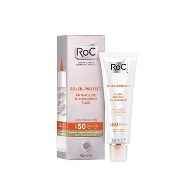 Soleil Protect Fluido Rostro Iluminador Anti Edad Spf50 RoC 50ml