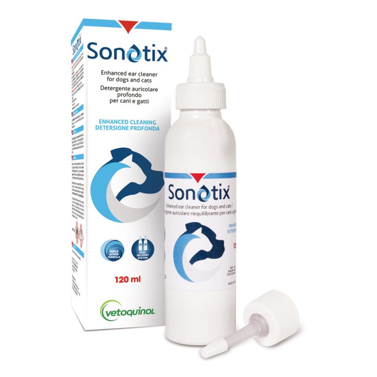Sonotix® Limpiador Oído Para Perros Y Gatos Vétoquinol 120ml