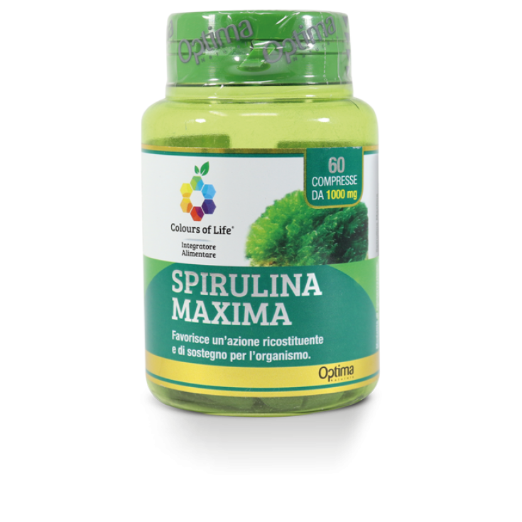 Spirulina Maxima Colors Of Life® Optima Naturals 60 Comprimidos