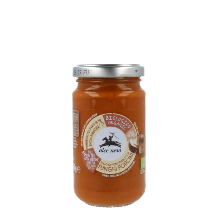 Salsa De Tomate Ecológica Con Hongos Porcini Alce Nero 200g