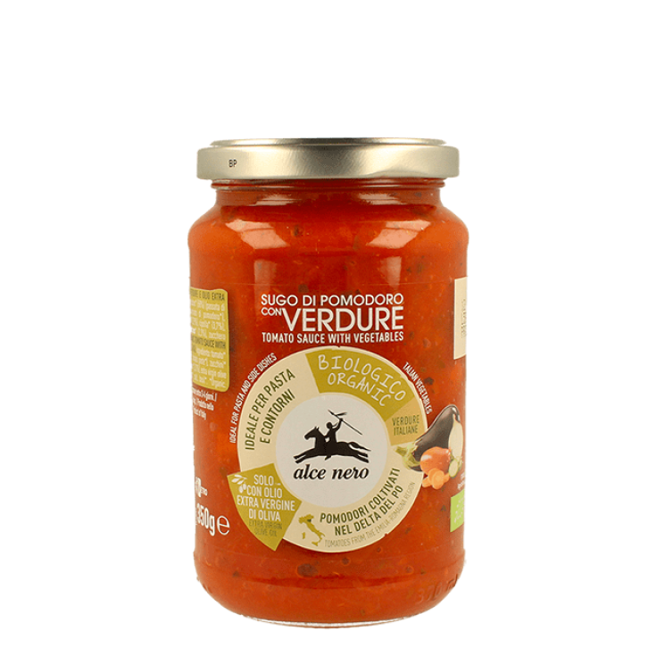 Alce Nero Salsa De Tomate Ecológica Con Verduras 350g