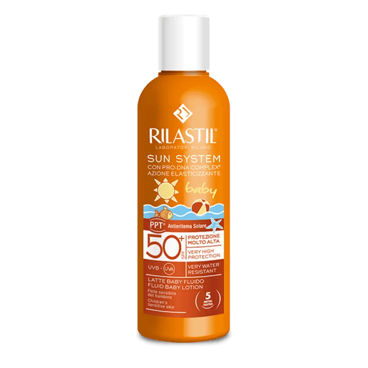 Sun System Baby Fluid Leche Infantil SPF50 + Rilastil® 200ml