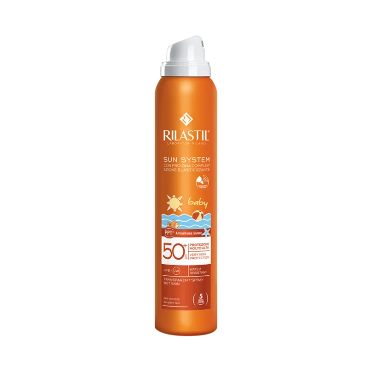 SunSystem Bebé Spray Trasparente Piel Mojada SPF 50+ Rilastil® 200ml
