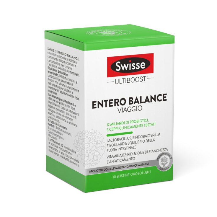 Swisse Entero Balance Travel 10 Sobres Orosolubles